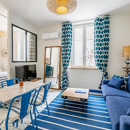 Studio Bleu 29M2, 120M Vieux-Port , Clim ,Wifi, Acces Autonome Avec Code Marselha Exterior foto