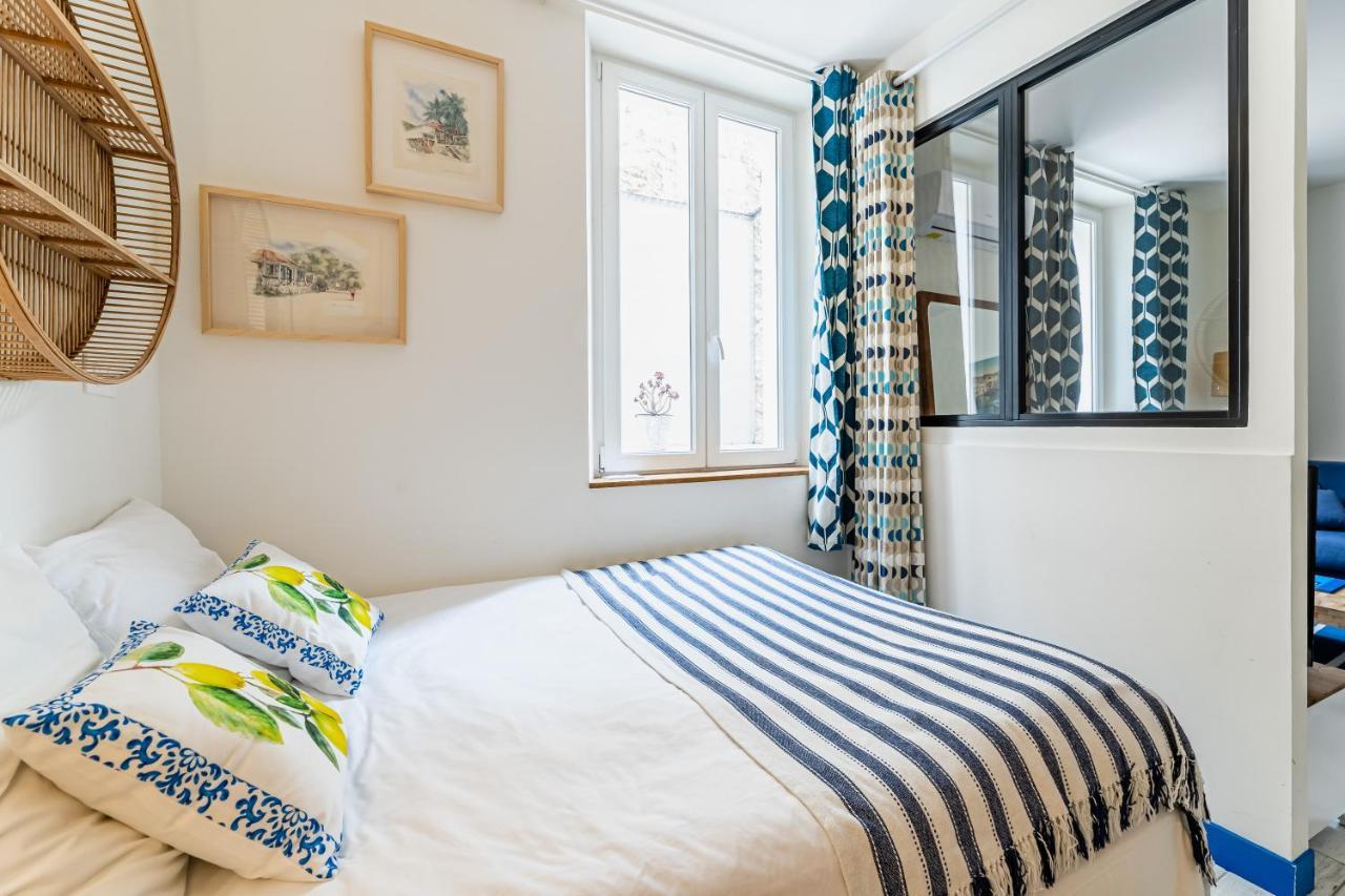 Studio Bleu 29M2, 120M Vieux-Port , Clim ,Wifi, Acces Autonome Avec Code Marselha Exterior foto